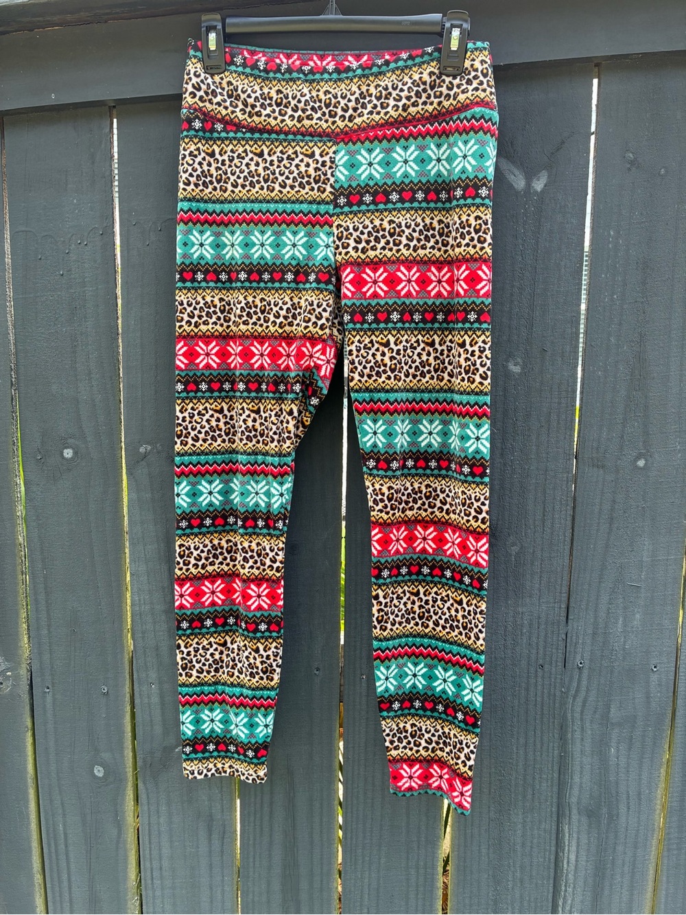 Kids Holiday Leopard Print Leggings